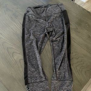 Grey Mesh Women's Leggings